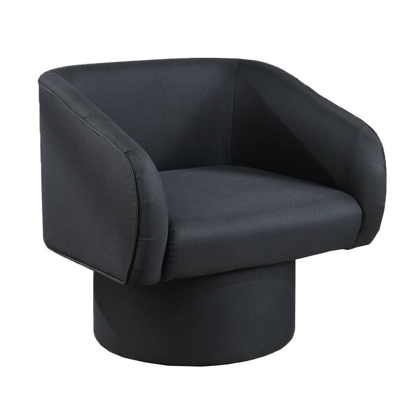 Swivel Accent Chair with Round Base