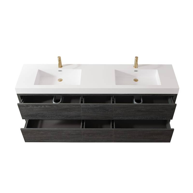 Huesca Bath Vanity with Composite Integral Sink Top without Mirror