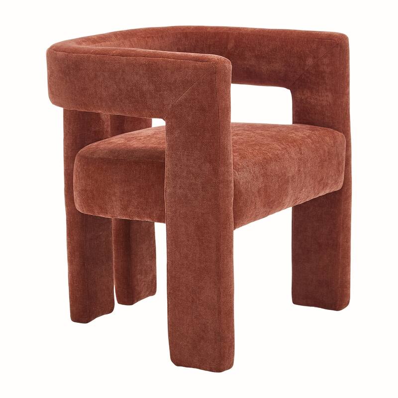 2PCS Barrel Chenille Side Chair
