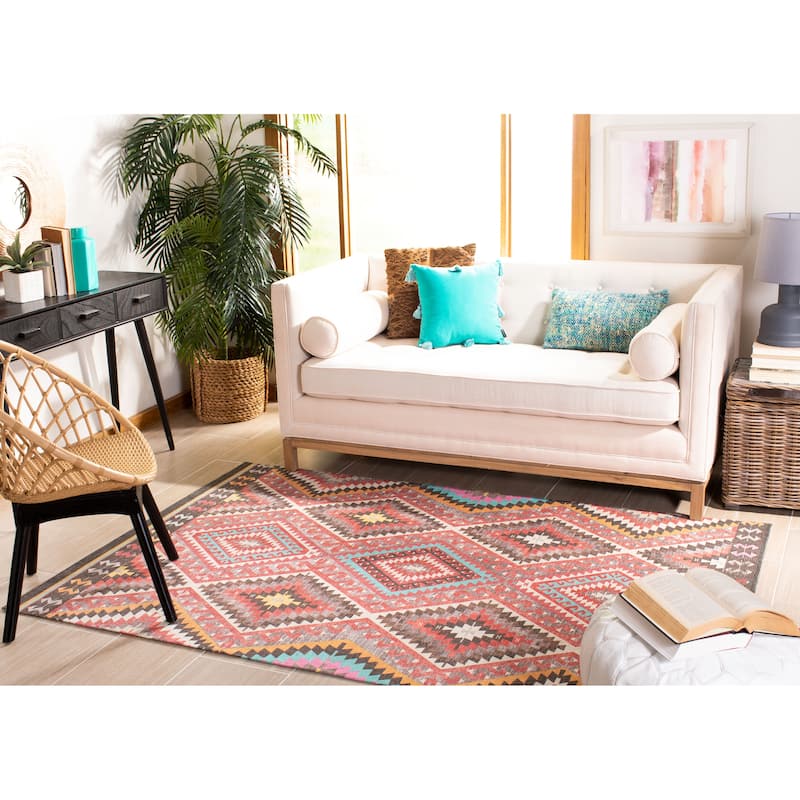 SAFAVIEH Handmade Marbella Avdije Moroccan Boho Cotton Rug