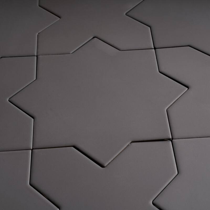 Seville 7" Star with 5" Cross Matte Porcelain Wall and Floor Tile (10.62 sq ft/case) - 68 Pack