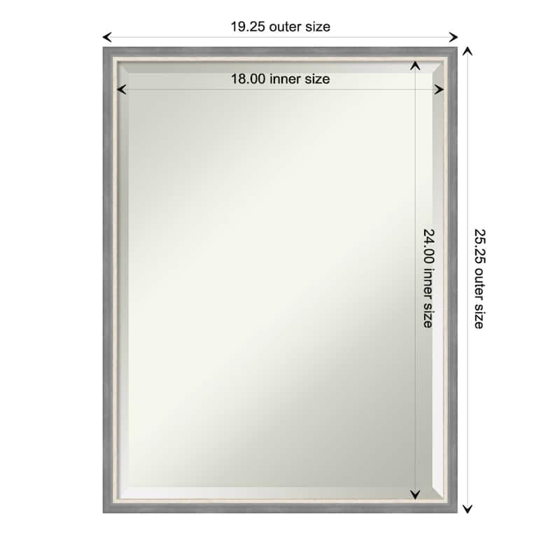 Theo Narrow Beveled Wood Framed Wall Mirror