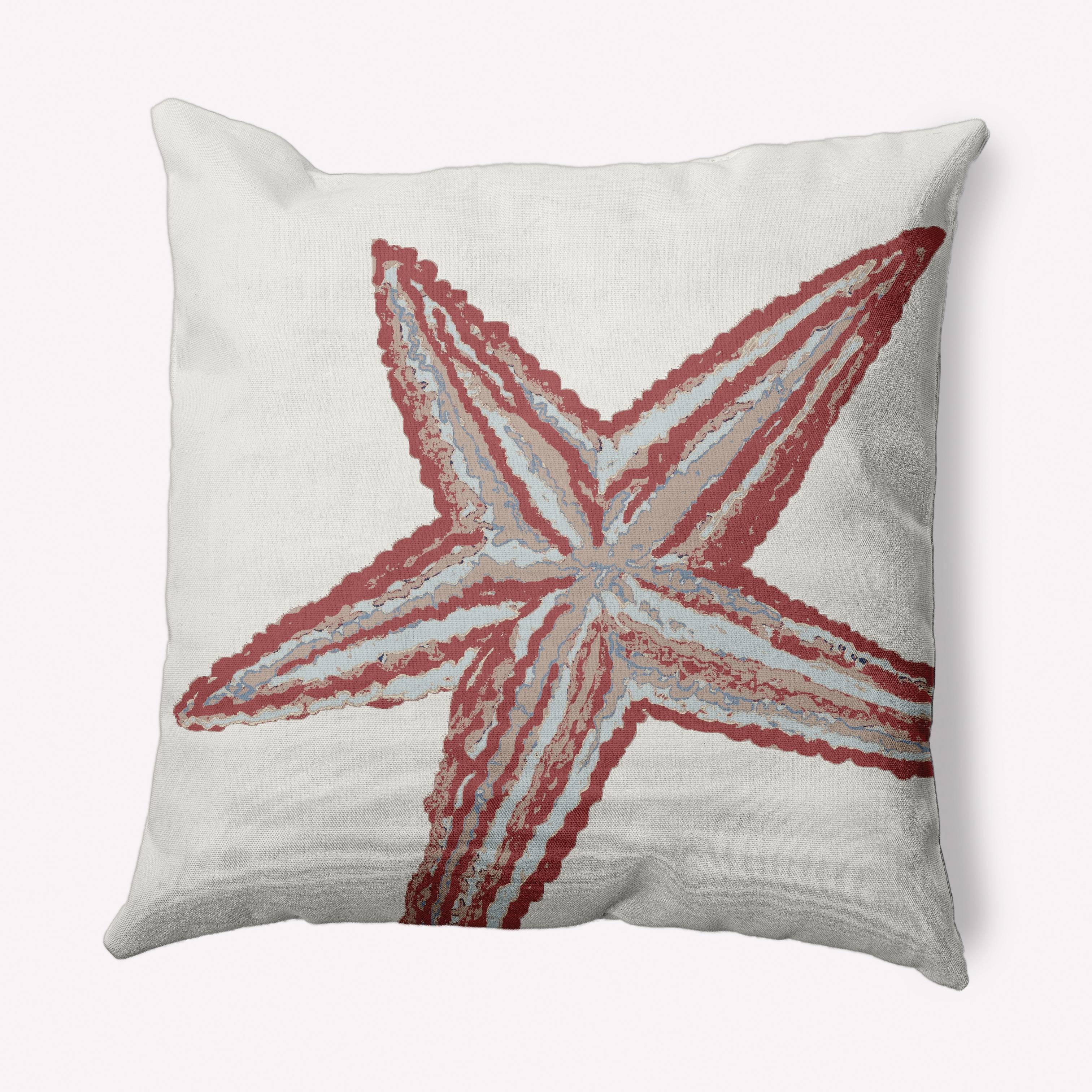 Starfish outdoor top pillow