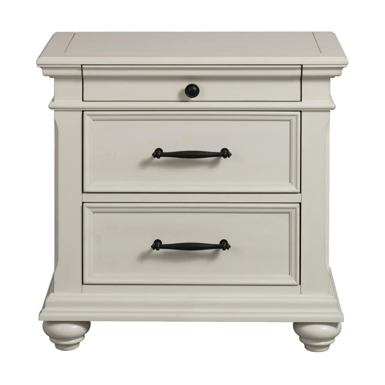 Shop Copper Grove Derbyhaven Off White 3 Drawer Nightstand With Usb Ports Overstock 29748424