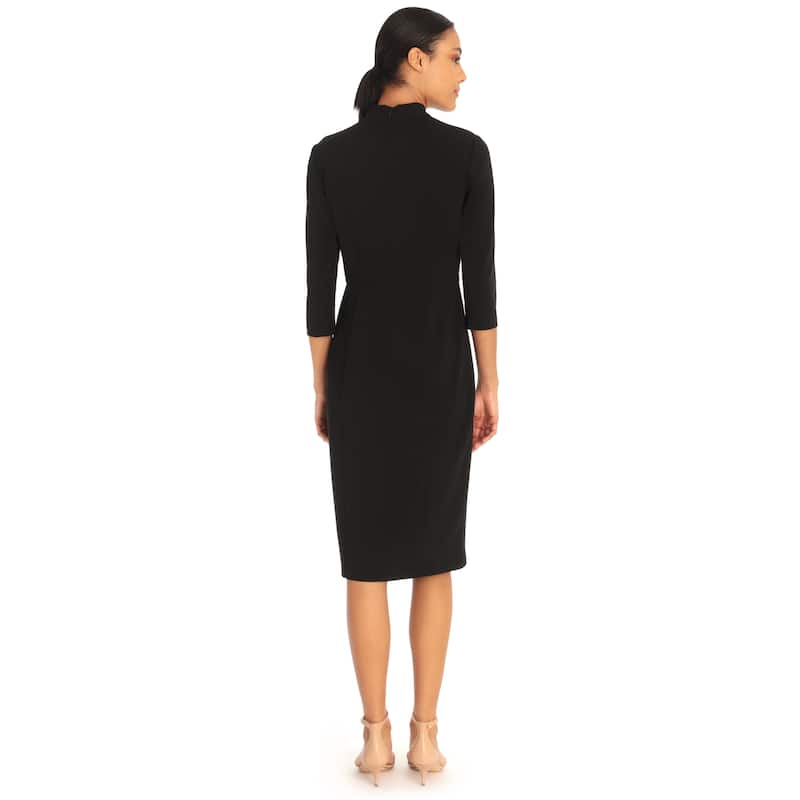 Donna Morgan Twisted Neck Sheath Dress