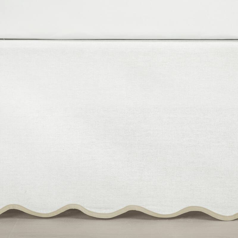 Lush Decor Coastal Chic Scallop Edge Bed Skirt Single