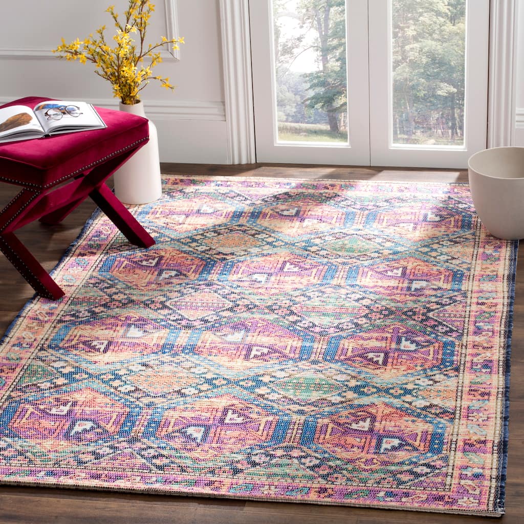 SAFAVIEH Handmade Saffron Miriah Modern Tribal Cotton Rug