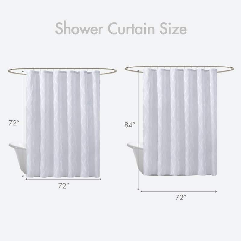 Madison Park Candice Sheer Shower Curtain