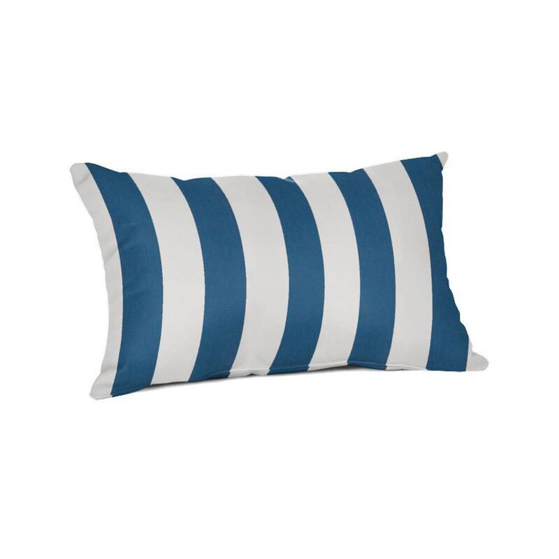 Sunbrella 20x13 Striped Outdoor Lumbar Throw Pillow