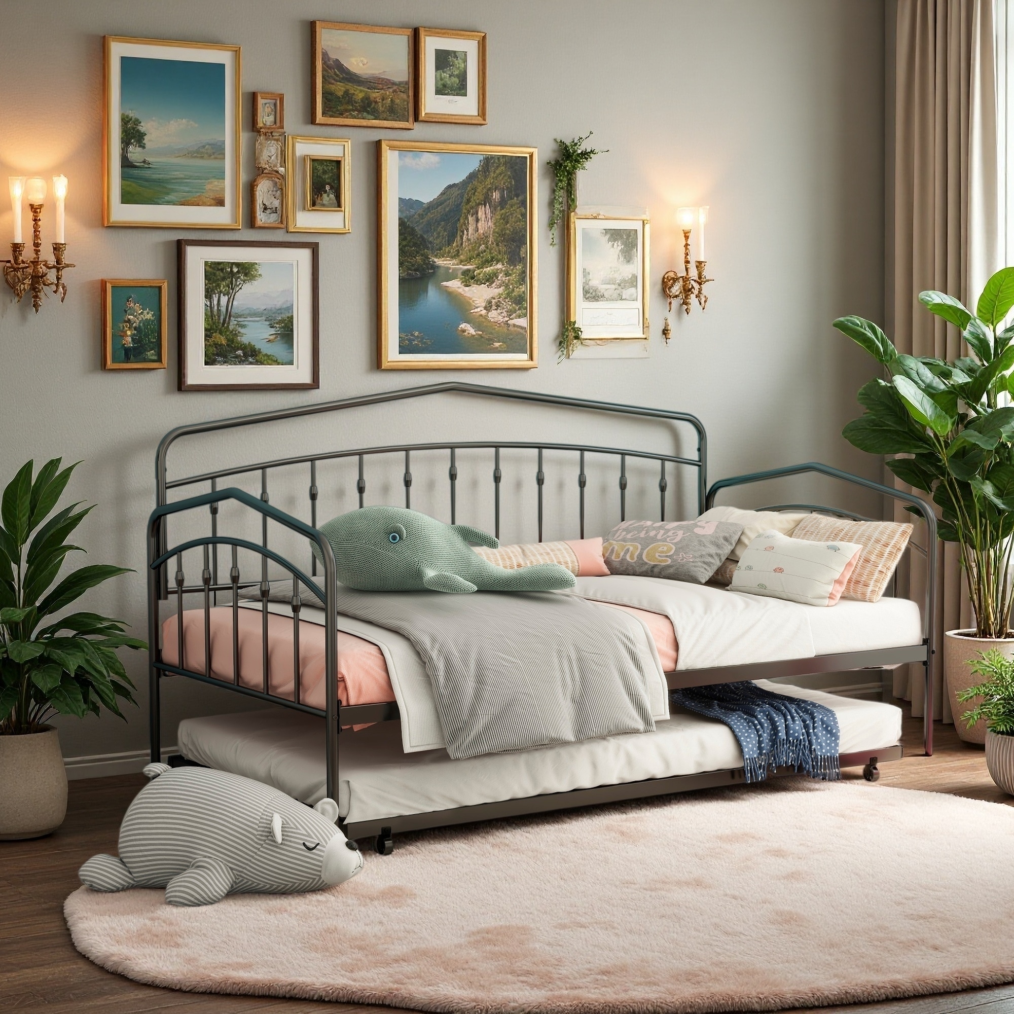 Twin Size Daybed with Twin Trundle