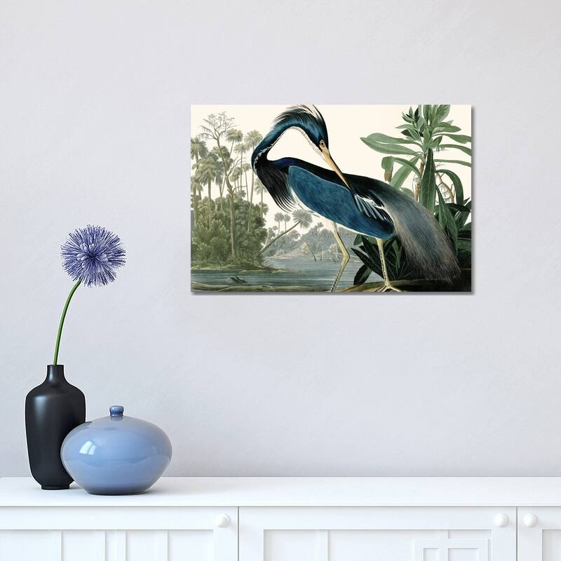 iCanvas "Louisana Heron" by Piddix Canvas Print - 12x18x1.5