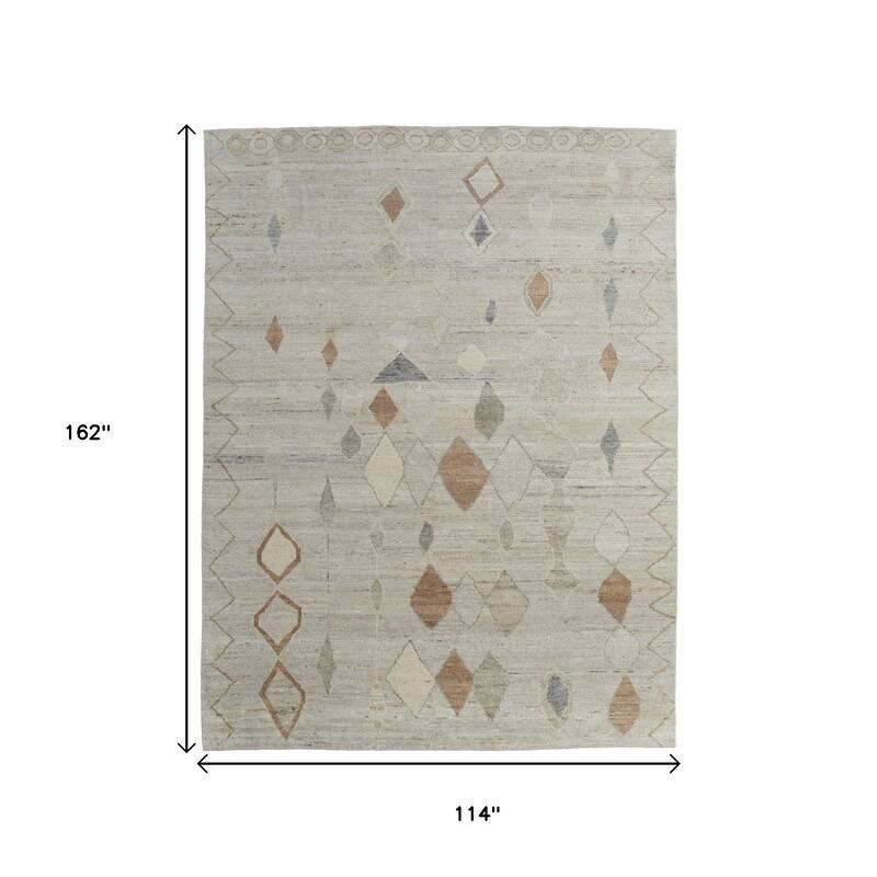 HomeRoots Moroccan Bohemian Rectangle Area Rug