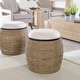 preview thumbnail 2 of 1, Uttermost Island 19" Wide Tropical Beach Casual Accent Seat Stool with