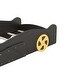 preview thumbnail 9 of 16, Twin Size Race Car-Shaped Platform Bed with Wheels and Storage, Black+Yellow