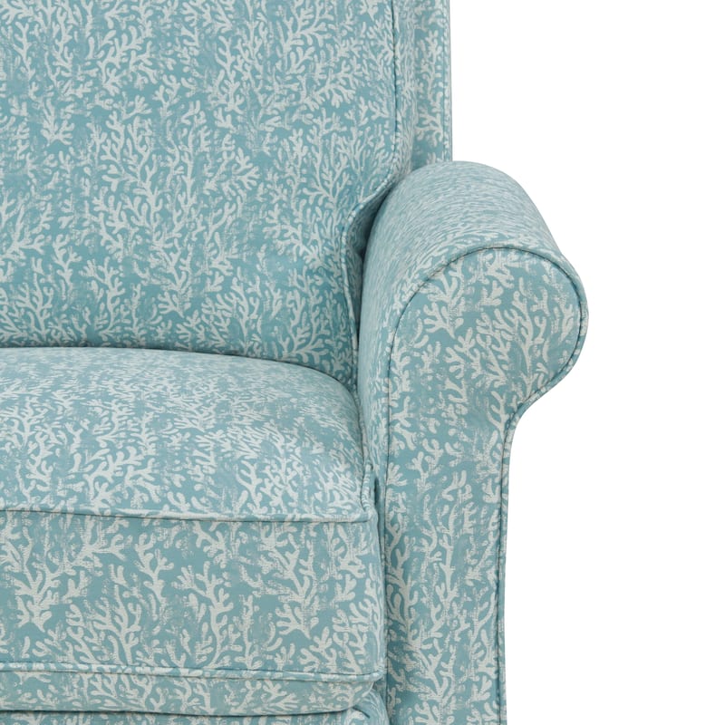 ProLounger Sky Blue Push-back Recliner Chair