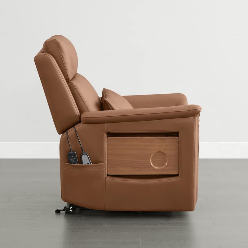 Spruce & Spring Power Lift Recliner Chair for Elderly with Foldable Tray Table and Massage