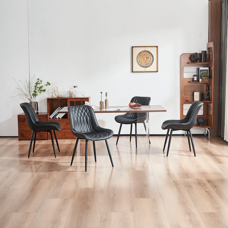 Modern Dining Chairs Set of 2 Upholstered Dining Room Chairs