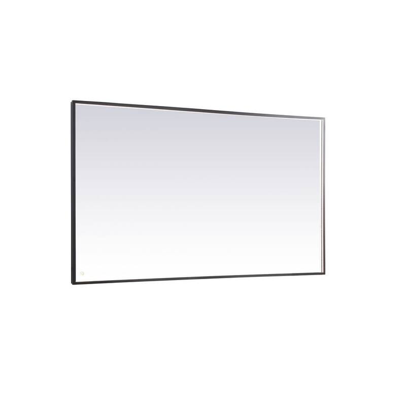 Elegant Lighting MRE64272 Pier 72" W x 42" H Modern Rectangular - Black