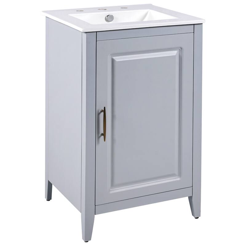 Christopher Knight Home 20" Bathroom Vanity with Sink and Functional Drawers