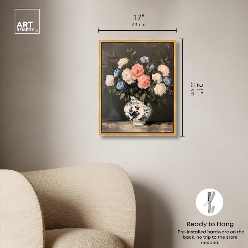 Classic Bouquet Canvas by Art Remedy