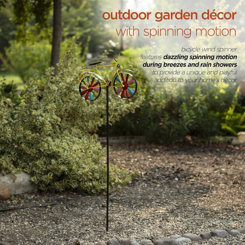 Alpine Corporation Decorative Garden Flag Holder Stakes, Outdoor Metal Flagpole Stands Design for Patio & Garden Décor