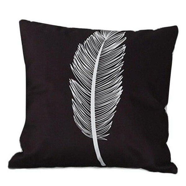 feather print cushion
