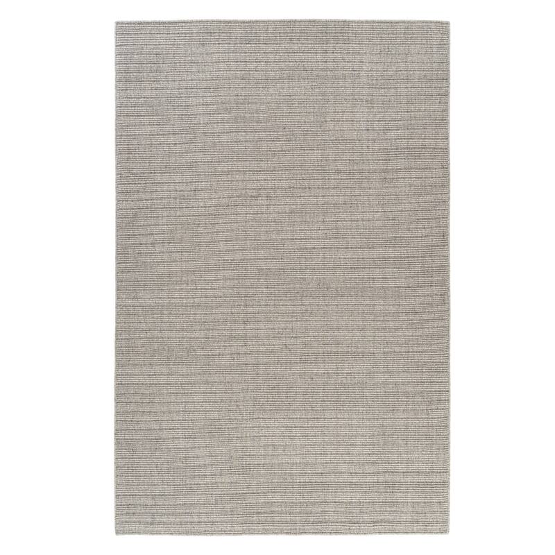 Sevita Solid Casual Hand-Woven Woolen Area Rug - 7'9" x 9'9" - Light Gray