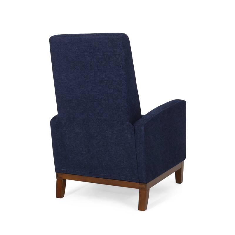 Living Room Lounge Chair, 27'' Wide Upholstered Recliner Sofa Chair with Retractable Footrest Modern Club Chair with Wood Frame