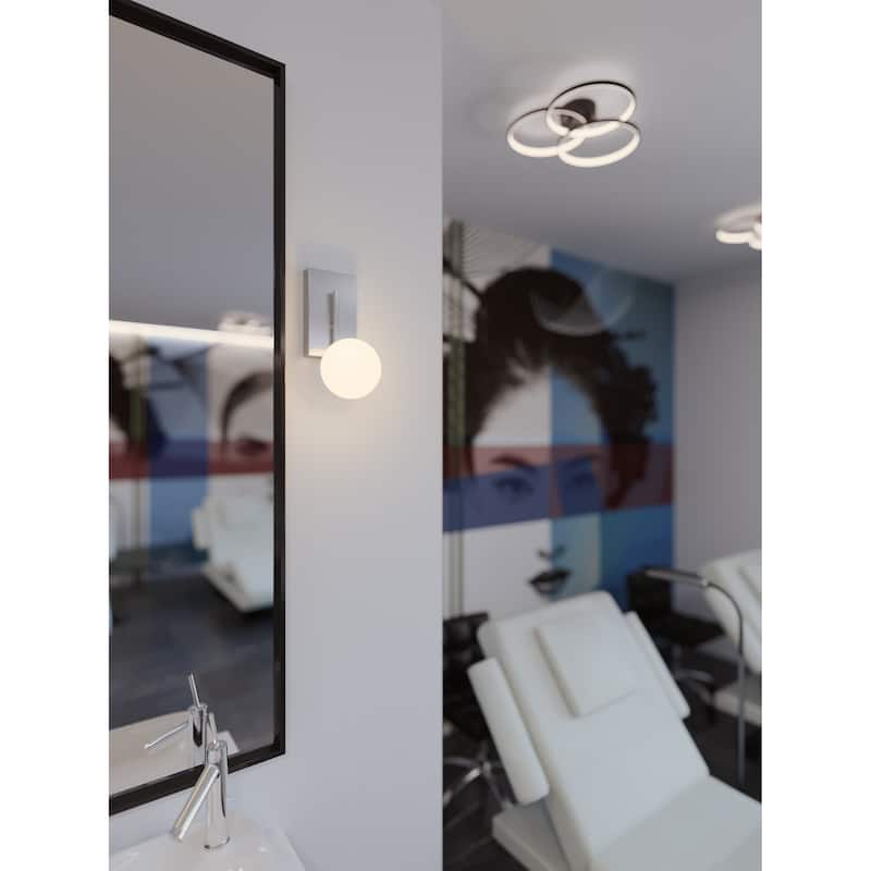 AFX Metropolitan 12" LED Sconce - Satin Nickel