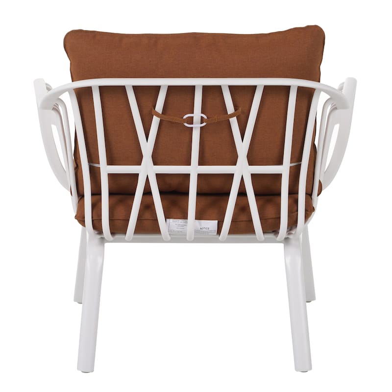 Carli Modern Indoor/Outdoor Club Chairs with Cushions (Set of 2) by Christopher Knight Home
