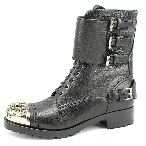 miu miu chunky heel combat bootie