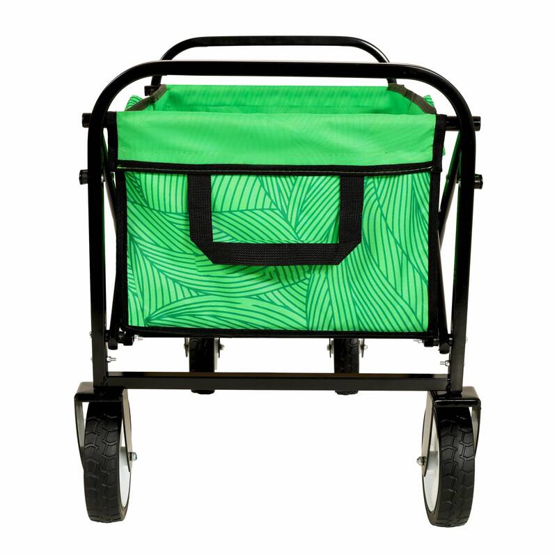 Minimeetall Colorful Collapsible Wagon Cart with Strapping System - Beach Wagon, Utility Cart