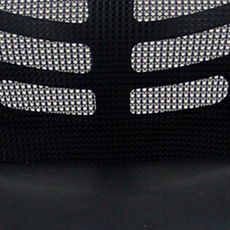 Techni Mobili Stylish Mid-Back Mesh Office Chair with Adjustable Arms, Black