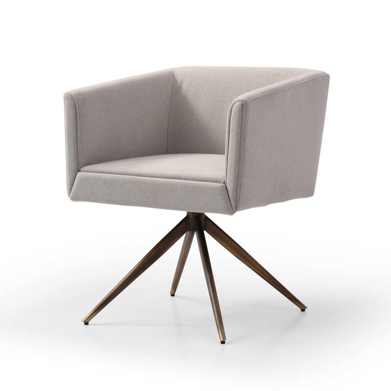 Modrest Riaglow Contemporary Light Grey Fabric Dining Chair