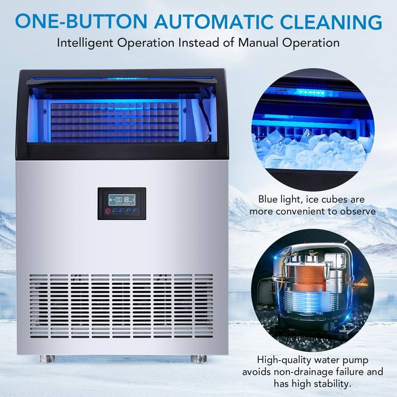 Commercial Ice Maker Machine 100Lbs/24H