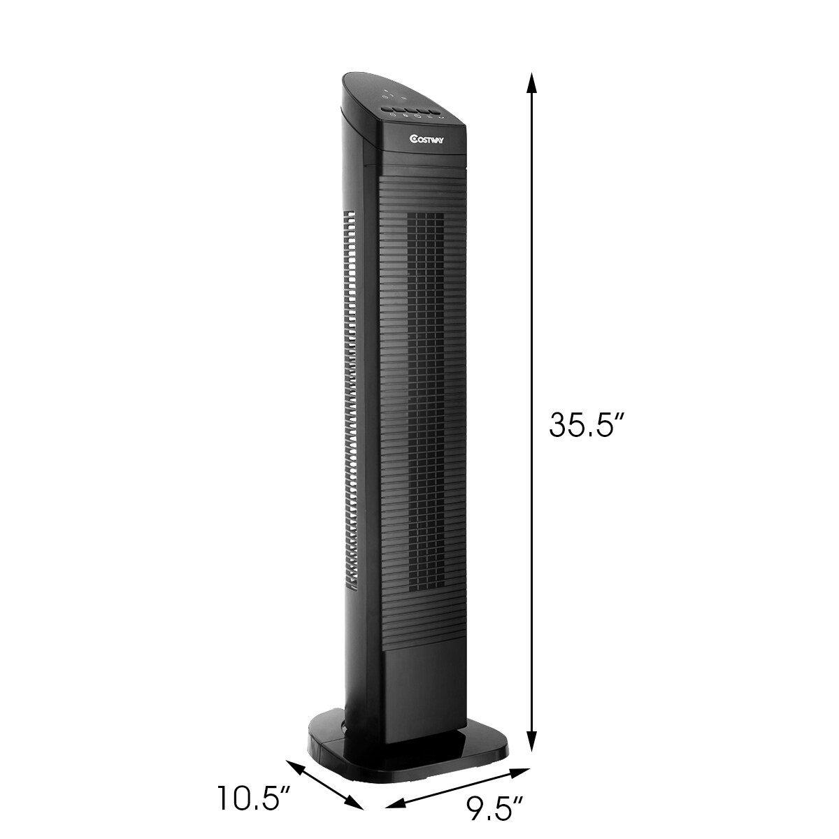 Shop Costway 35 Tower Fan Portable Oscillating Cooling Bladeless