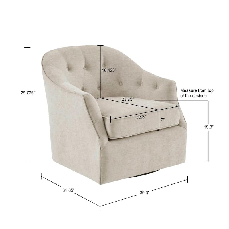 Madison Park Gayla 360 Degree Swivel Chair