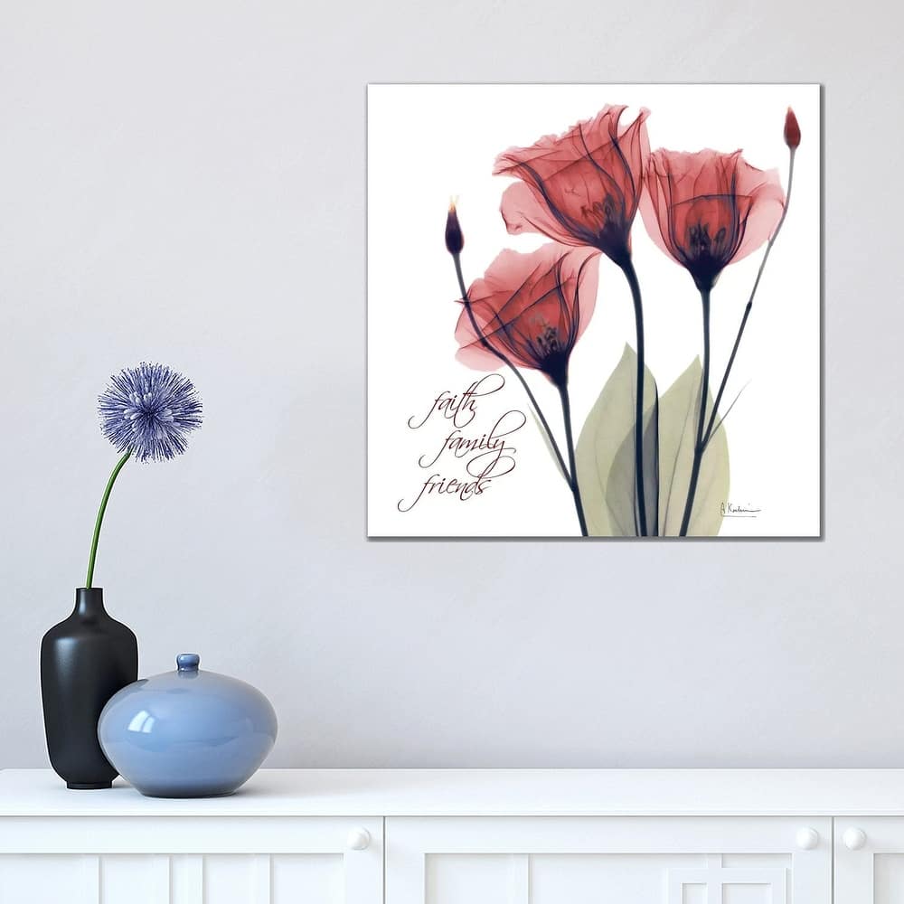 iCanvas "Red Tulip Faith" by Albert Koetsier Canvas Print
