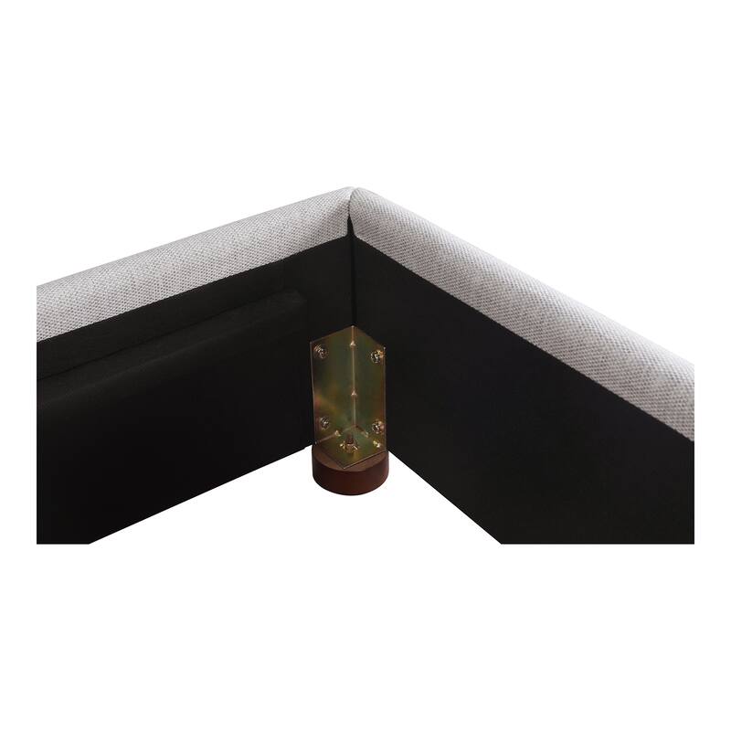 NADAAL STUDIOS Uriel Queen Bed, Solid Acacia Wood, Turned Detailing, Dark Brown