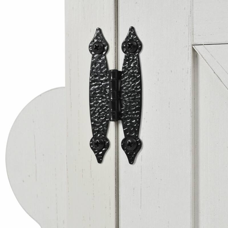 54-inch Farmhouse Kitchen Island with Drop Leaf, Power Outlet