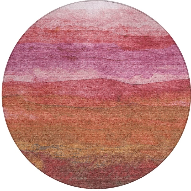 HomeRoots Abstract Modern Rectangle Outdoor Rug