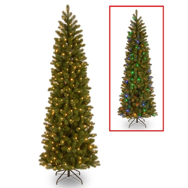 Shop 6.5’ PreLit Downswept Douglas Slim Fir Artificial Christmas Tree