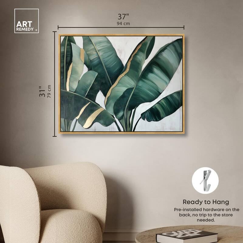 Jungle Jewel Jade I Canvas by Art Remedy