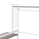 preview thumbnail 27 of 54, Roomfitters Twin/ Full Size Metal Daybed with Movable Desk, Metal Grid Design, Functional Shelves and Hanging Rack