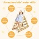preview thumbnail 4 of 6, Wooden Step Training Triangle Climber Perfect Gift for Toddlers - 36.5" x 18" x 32" (L x W x H)
