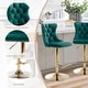 preview thumbnail 18 of 125, Velvet Upholstered Nailheads Tufted Swivel Bar Stools (Set of 6)