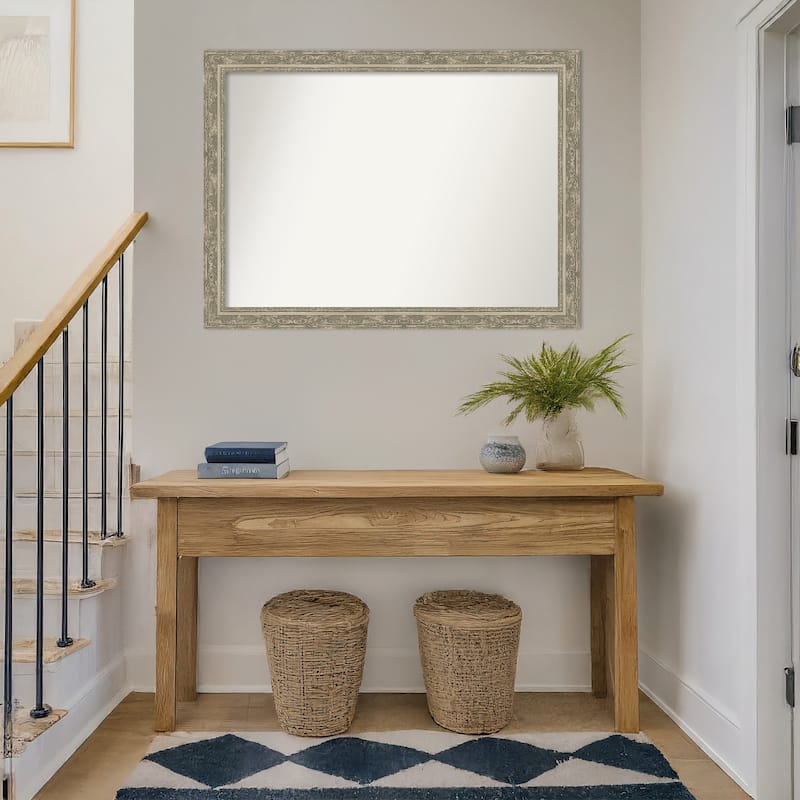 Filigree Non-Beveled Framed Wall Mirror