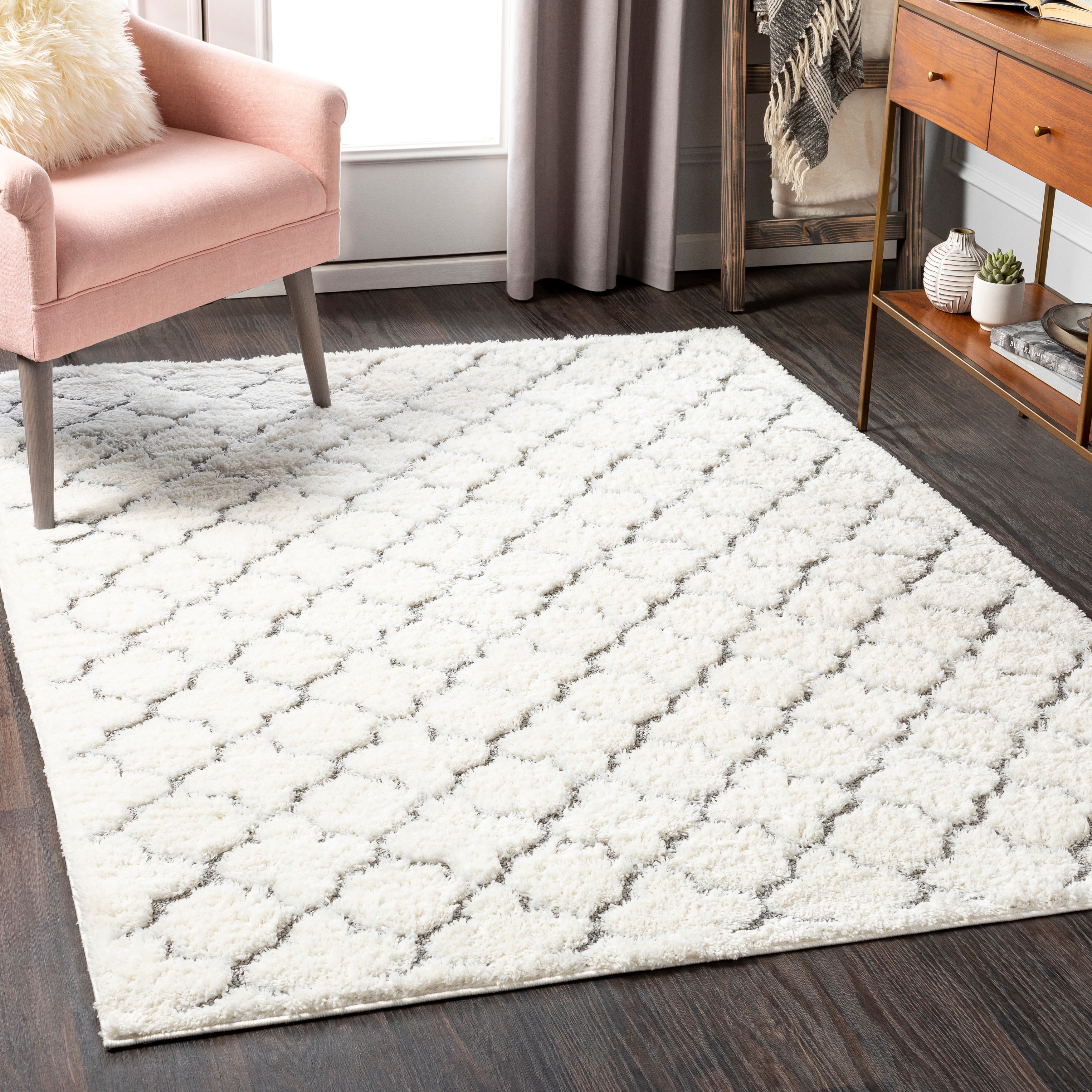 Shop Yenta Moroccan Trellis Plush Area Rug On Sale Overstock 31730562