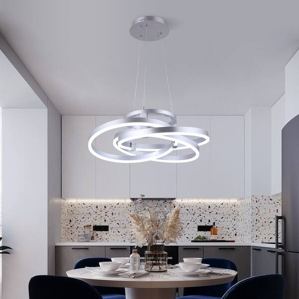 Maxax 1 - Light Statement Square/Rectangle LED Chandelier with Wrought Iron Accents