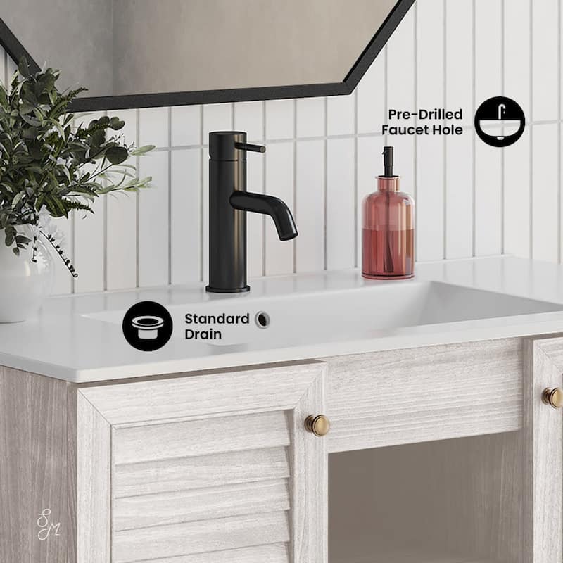 Swiss Madison SM-BV6202 Bron 37" Free Standing Single Basin Vanity Set